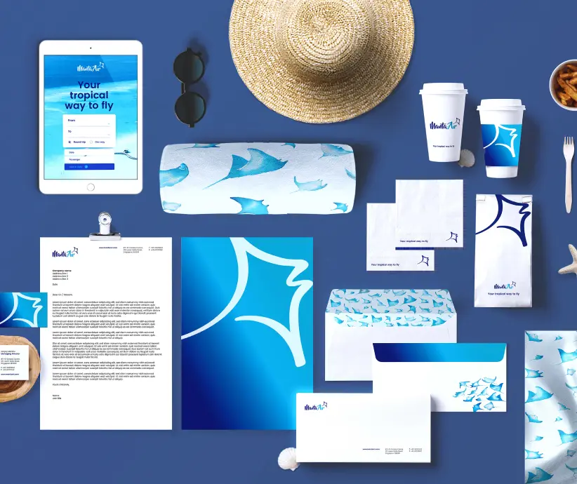 Showcasing Manta Air Brand Identity Design