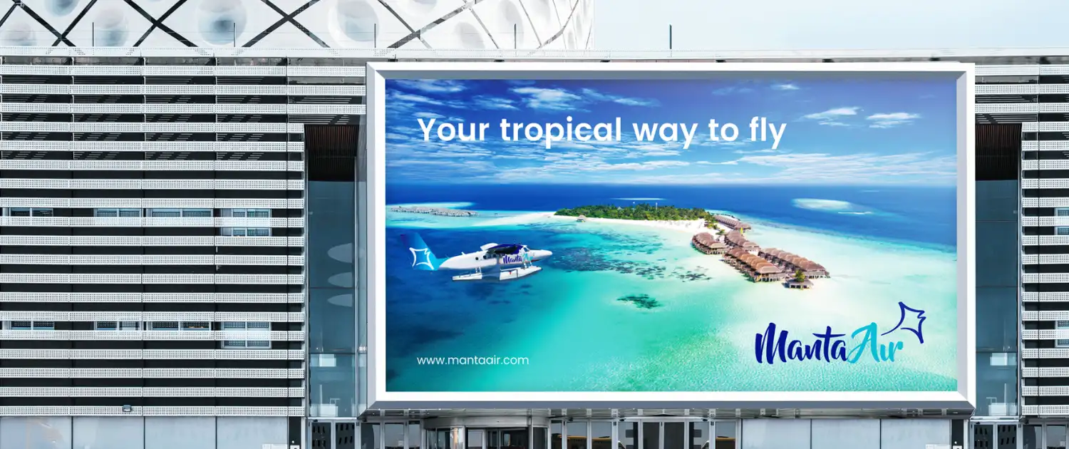 Visual Support for Manta Air Brand Identity
